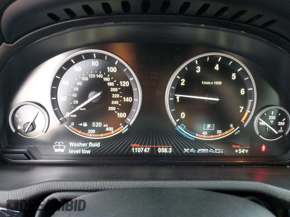 2017 BMW X4 M40i с VIN 5UXXW7C59H0U25188, выставлен на аукционе Copart как лот 55333595 с пробегом 110 747 миль миль и Списание • Salvage title. История ставок и продаж доступна на DreamBid. Изображение 9.