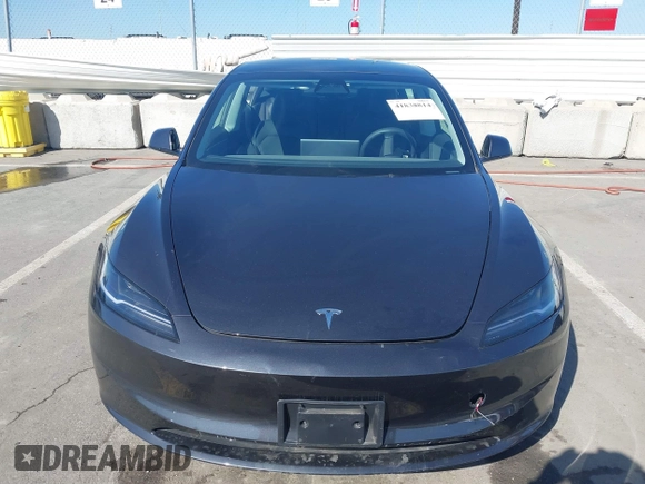 2024 Tesla Model 3 with VIN 5YJ3E1EA7RF717855, listed as a IAAI auction lot 41838814 with 8,750 mi miles and . Bid and sale history available at DreamBid. Image 12.