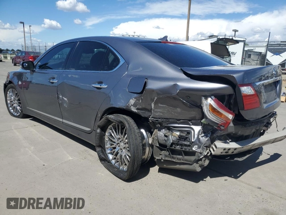 2012 Lexus LS 460 with VIN JTHBL5EF0C5109106, listed as a Copart auction lot 56967365 with Not provided miles and Salvage title. Bid and sale history available at DreamBid. Image 2.