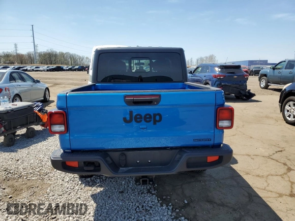 2021 Jeep Gladiator Willys с VIN 1C6HJTAG2ML611446, выставлен на аукционе Copart как лот 54394025 с пробегом 37 914 миль миль и Списание • Salvage title. История ставок и продаж доступна на DreamBid. Изображение 6.