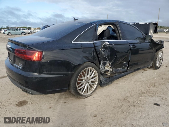 2016 Audi A6 2.0T Premium with VIN WAUFFAFC1GN017156, listed as a Copart auction lot 85961144 with 0 mi miles and Salvage Title. Bid and sale history available at carsss.com. Image 3.