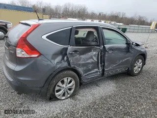 2012 Honda CR-V EX-L with VIN JHLRM4H79CC005949, listed as a Copart auction lot 49918865 with 156,800 mi miles and Salvage Title. Bid and sale history available at carsss.com. Image 3.