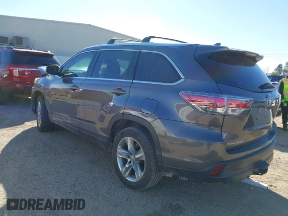 2015 Toyota Highlander Limited with VIN 5TDYKRFH0FS067881, listed as a IAAI auction lot 41272012 with 94,423 mi miles and . Bid and sale history available at DreamBid. Image 3.