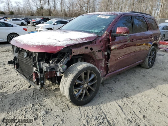 2017 Dodge Durango GT with VIN 1C4RDHDG6HC789251, listed as a Copart auction lot 88284565 with 139,336 mi miles and Salvage Title. Bid and sale history available at carsss.com. Image 1.
