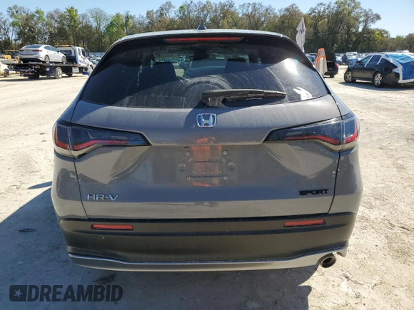 2024 Honda HR-V Sport with VIN 3CZRZ1H54RM708176, listed as a Copart auction lot 48633065 with 36,006 mi miles and Salvage Title. Bid and sale history available at carsss.com. Image 6.