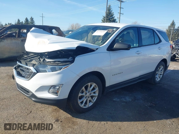 2018 Chevrolet Equinox LS with VIN 2GNAXHEV5J6110013, listed as a IAAI auction lot 41775193 with 113,938 mi miles and . Bid and sale history available at DreamBid. Image 2.