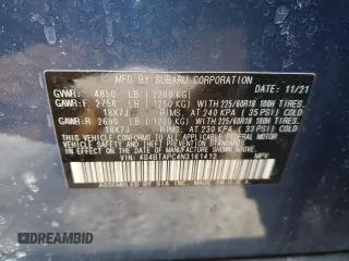2022 Subaru Outback Touring with VIN 4S4BTAPC4N3161412, listed as a Copart auction lot 45334065 with 29,894 mi miles and Salvage Title. Bid and sale history available at DreamBid. Image 15.