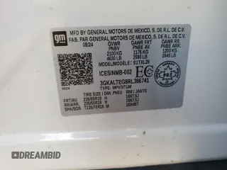 2024 GMC Terrain SLE z VIN 3GKALTEG8RL386741, wystawiony jako Copart lot #47472315 z przebiegiem 2 867 mil mil oraz Szkoda całkowita • Salvage title. Historia ofert i sprzedaży dostępna na DreamBid. Obrazek 14.