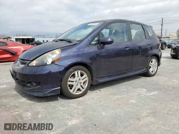 2008 Honda Fit Sport with VIN JHMGD38648S073061, listed as a Copart auction lot 54595955 with 110,985 mi miles and Clean Title. Bid and sale history available at carsss.com. Image 1.