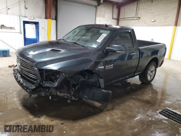2013 Ram 1500 with VIN 3C6JR7CT6DG577410, listed as a Copart auction lot 48535205 with 75,507 mi miles and Salvage title. Bid and sale history available at DreamBid. Image 1.