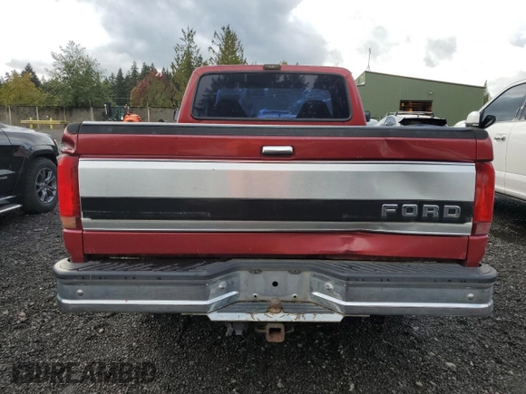 1992 Ford F-150 with VIN 1FTEX15H3NKA17831, listed as a Copart auction lot 74228244 with 201,769 mi miles and Salvage Title. Bid and sale history available at carsss.com. Image 6.