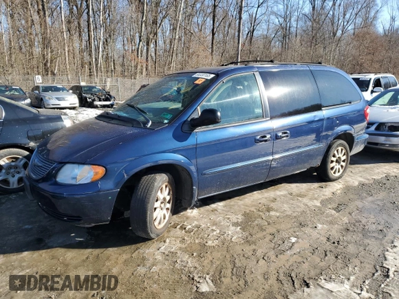 2002 Chrysler Town & Country EX with VIN 2C8GP74L22R503107, listed as a Copart auction lot 88330165 with 285,216 mi miles and Salvage Title. Bid and sale history available at carsss.com. Image 1.