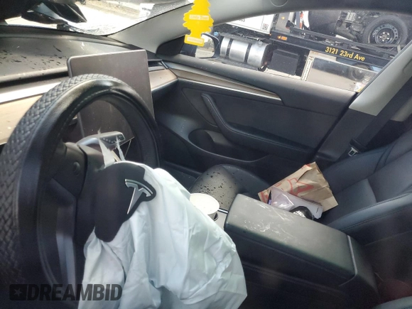 2023 Tesla Model 3 with VIN 5YJ3E1EA8PF626090, listed as a Copart auction lot 56892915 with Not provided miles and Salvage title. Bid and sale history available at DreamBid. Image 8.