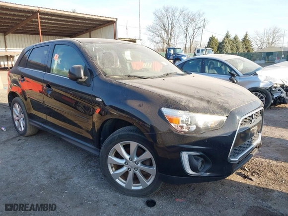 2015 Mitsubishi Outlander Sport SE with VIN 4A4AP4AU6FE020086, listed as a IAAI auction lot 41751394 with 49,504 mi miles. Bid and sale history available at carsss.com. Image 1.