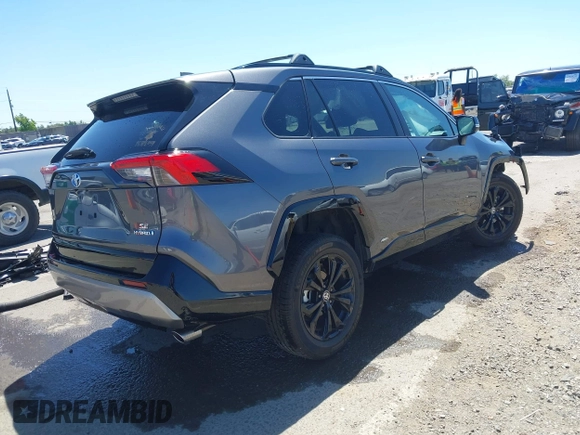 2022 Toyota RAV4 Hybrid SE with VIN 4T3T6RFV1NU068121, listed as a IAAI auction lot 42304467 with Not provided miles and . Bid and sale history available at DreamBid. Image 4.
