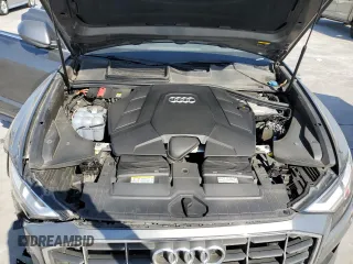 2021 Audi Q8 Premium with VIN WA1AVAF14MD027724, listed as a Copart auction lot 77492574 with 51,732 mi miles and Salvage Title. Bid and sale history available at carsss.com. Image 12.