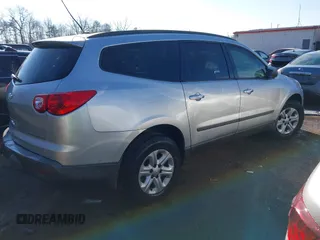 2012 Chevrolet Traverse LS with VIN 1GNKREED3CJ195606, listed as a IAAI auction lot 38613217 with 121,328 mi miles and . Bid and sale history available at DreamBid. Image 4.