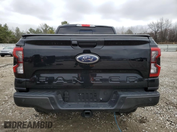 2024 Ford Ranger LARIAT with VIN 1FTER4JH9RLE10329, listed as a Copart auction lot 45464135 with 11,371 mi miles and Salvage Title. Bid and sale history available at carsss.com. Image 6.
