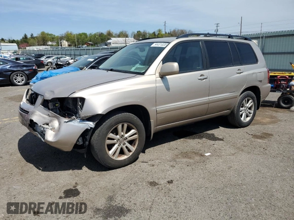 2007 Toyota Highlander Hybrid w/3rd Row with VIN JTEEW21A570041737, listed as a Copart auction lot 54431035 with 253,380 mi miles and Clean Title. Bid and sale history available at carsss.com. Image 1.