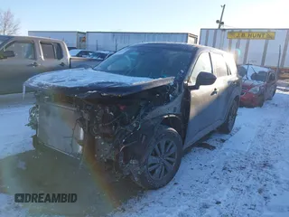 2024 Nissan Pathfinder S with VIN 5N1DR3AC1RC221213, listed as a IAAI auction lot 41213372 with 11,183 mi miles and . Bid and sale history available at DreamBid. Image 2.