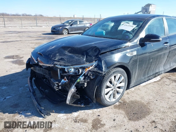 2018 Kia Optima S with VIN 5XXGT4L38JG268362, listed as a IAAI auction lot 41633956 with 79,347 mi miles and . Bid and sale history available at DreamBid. Image 6.