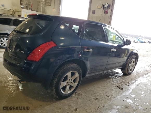 2005 Nissan Murano SE with VIN JN8AZ08W05W412009, listed as a Copart auction lot 83227334 with 146,257 mi miles and Clean Title. Bid and sale history available at carsss.com. Image 3.
