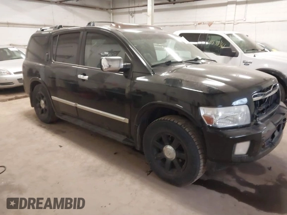 2005 Infiniti QX56 with VIN 5N3AA08CX5N808272, listed as a IAAI auction lot 41790423 with 199,524 mi miles. Bid and sale history available at carsss.com. Image 1.