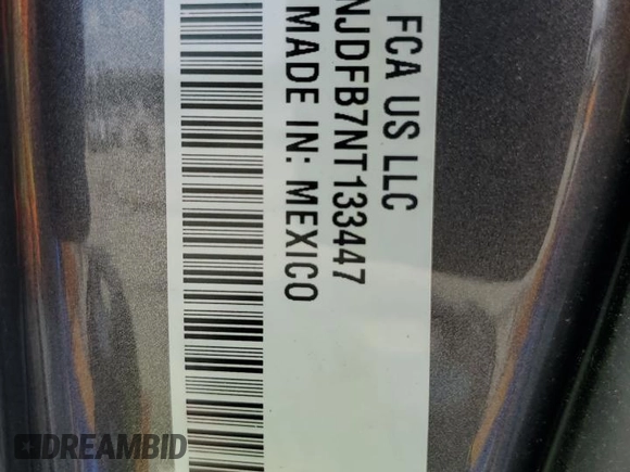 2022 Jeep Compass Latitude Lux with VIN 3C4NJDFB7NT133447, listed as a Copart auction lot 60319595 with Not provided miles and Salvage title. Bid and sale history available at DreamBid. Image 13.
