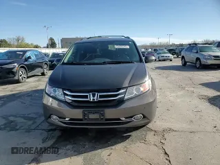 2015 Honda Odyssey Touring Elite with VIN 5FNRL5H94FB037299, listed as a Copart auction lot 53886345 with 109,032 mi miles and Salvage Title. Bid and sale history available at DreamBid. Image 15.