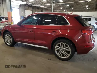 2018 Audi Q5 Premium Plus with VIN WA1BNAFY9J2241245, listed as a Copart auction lot 60152755 with 70,352 mi miles and Salvage title. Bid and sale history available at DreamBid. Image 2.