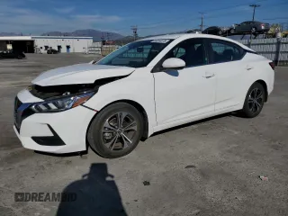 2021 Nissan Sentra SV with VIN 3N1AB8CV2MY328121, listed as a Copart auction lot 50054875 with 45,212 mi miles and Salvage Title. Bid and sale history available at carsss.com. Image 1.