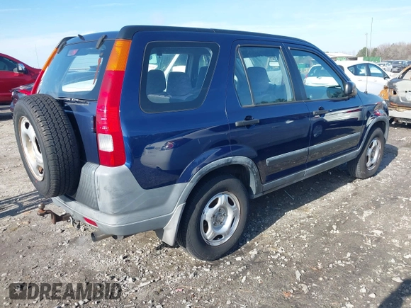 2002 Honda CR-V LX with VIN JHLRD68422C007140, listed as a IAAI auction lot 41093756 with 184,588 mi miles and . Bid and sale history available at carsss.com. Image 4.