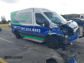 2021 Ford Transit Passenger XL with VIN 1FBAX2C87MKA13243, listed as a IAAI auction lot 41211001 with 94,954 mi miles and . Bid and sale history available at DreamBid. Image 1.
