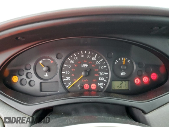 2001 Ford Focus LX with VIN 1FAFP33P51W267171, listed as a Copart auction lot 44200295 with 215,015 mi miles and Salvage Title. Bid and sale history available at carsss.com. Image 9.