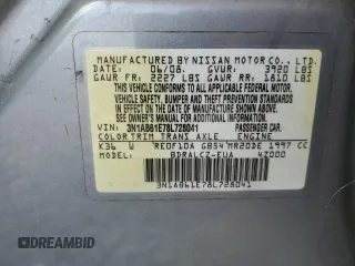 2008 Nissan Sentra S with VIN 3N1AB61E78L728041, listed as a Copart auction lot 64553525 with 203,084 mi miles and Salvage title. Bid and sale history available at DreamBid. Image 13.