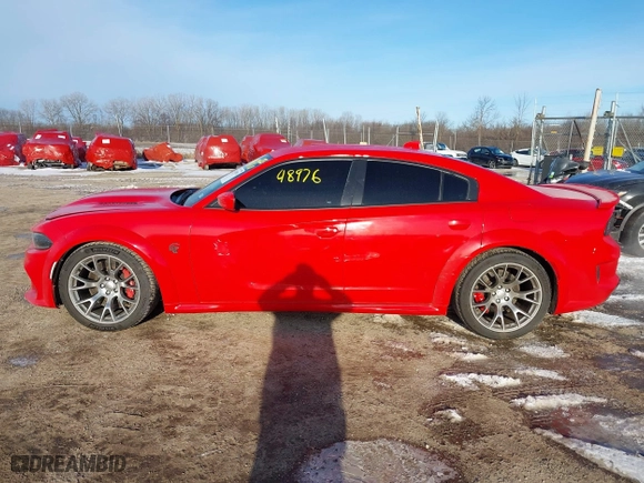 2021 Dodge Charger SRT Hellcat Widebody with VIN 2C3CDXL93MH592973, listed as a IAAI auction lot 41748976 with 24,884 mi miles. Bid and sale history available at carsss.com. Image 14.