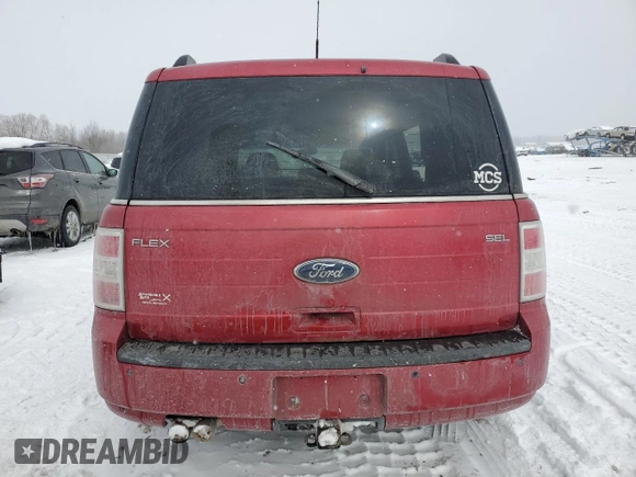 2011 Ford Flex SEL with VIN 2FMGK5CC9BBD05778, listed as a Copart auction lot 45463585 with 0 mi miles and Clean Title. Bid and sale history available at carsss.com. Image 6.