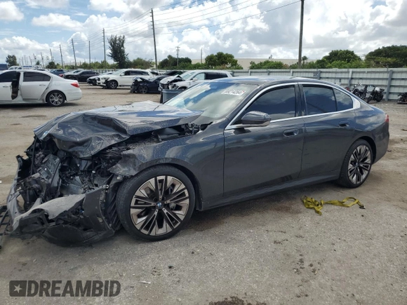 2024 BMW 5 Series 540i xDrive with VIN WBA63FJ0XRCR17779, listed as a Copart auction lot 69214264 with 2,023 mi miles and Salvage Title. Bid and sale history available at carsss.com. Image 1.