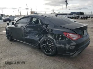 2015 Mercedes-Benz CLA 45 AMG with VIN WDDSJ5CB9FN164980, listed as a Copart auction lot 82649814 with 75,213 mi miles and Salvage Title. Bid and sale history available at DreamBid. Image 2.