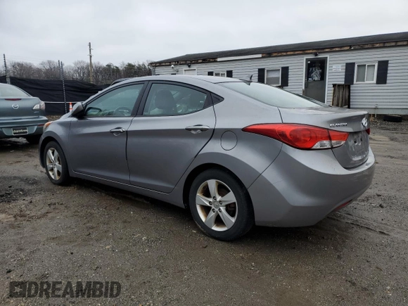 2012 Hyundai Elantra GLS with VIN KMHDH4AE2CU433033, listed as a Copart auction lot 44430105 with 121,763 mi miles and Clean Title. Bid and sale history available at carsss.com. Image 2.