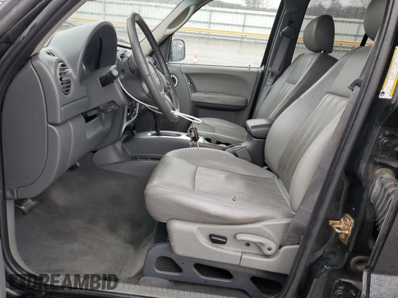 2005 Jeep Liberty Limited with VIN 1J4GK58K95W652061, listed as a Copart auction lot 43195585 with 150,181 mi miles and Salvage Title. Bid and sale history available at carsss.com. Image 7.