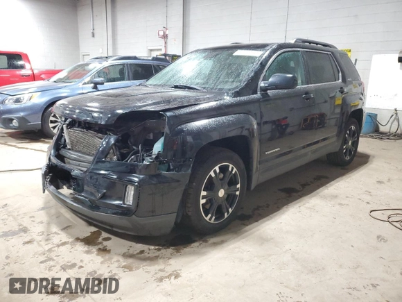 2017 GMC Terrain SLE with VIN 2GKFLTE3XH6107912, listed as a Copart auction lot 50130145 with 169,012 mi miles and Salvage Title. Bid and sale history available at carsss.com. Image 1.