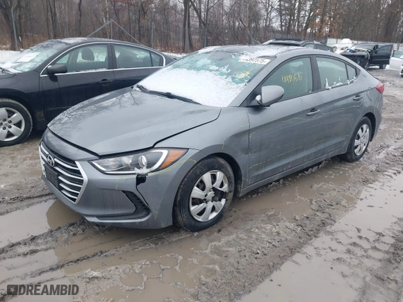 2017 Hyundai Elantra SE with VIN KMHD74LFXHU095512, listed as a IAAI auction lot 41627746 with 206,868 mi miles. Bid and sale history available at carsss.com. Image 17.