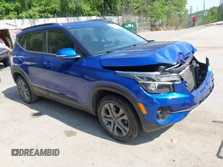 2021 Kia Seltos S with VIN KNDEUCAA4M7171253, listed as a IAAI auction lot 42399441 with 54,160 mi miles and . Bid and sale history available at DreamBid. Image 1.