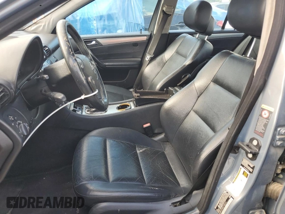 2006 Mercedes-Benz C 230 Sport with VIN WDBRF52H56F782614, listed as a Copart auction lot 53554835 with 134,287 mi miles and Salvage title. Bid and sale history available at DreamBid. Image 7.