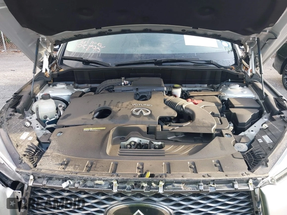 2021 Infiniti QX50 Luxe with VIN 3PCAJ5BA7MF105890, listed as a IAAI auction lot 42346569 with 26,784 mi miles and . Bid and sale history available at DreamBid. Image 10.