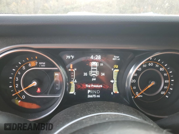2021 Jeep Wrangler Sport S with VIN 1C4GJXAN6MW542771, listed as a Copart auction lot 78093614 with 26,675 mi miles and Salvage Title. Bid and sale history available at DreamBid. Image 9.