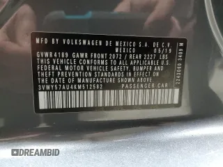 2019 Volkswagen Golf S z VIN 3VWY57AU4KM512582, wystawiony jako Copart lot #49403665 z przebiegiem 103 138 mil mil oraz Szkoda całkowita • Salvage title. Historia ofert i sprzedaży dostępna na DreamBid. Obrazek 12.