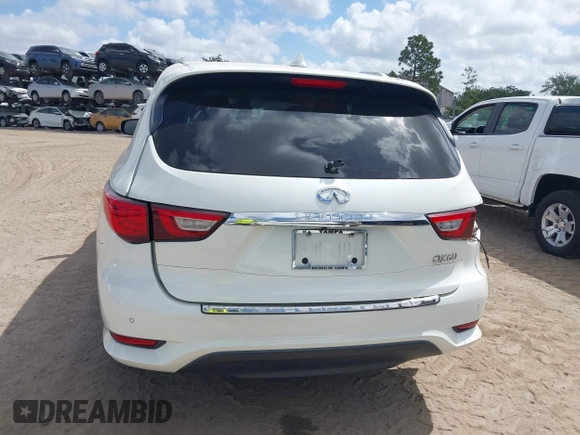 2017 Infiniti QX60 with VIN 5N1DL0MNXHC540248, listed as a IAAI auction lot 41954042 with 120,550 mi miles. Bid and sale history available at carsss.com. Image 16.