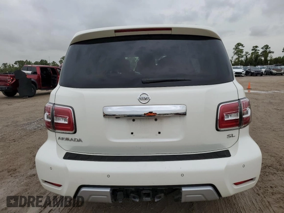 2018 Nissan Armada SL with VIN JN8AY2ND0J9055697, listed as a Copart auction lot 64946774 with Not Provided miles and Salvage Title. Bid and sale history available at carsss.com. Image 6.